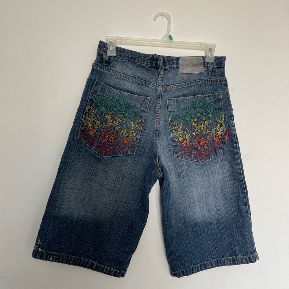 Vintage y2k BKLN Express jean shorts